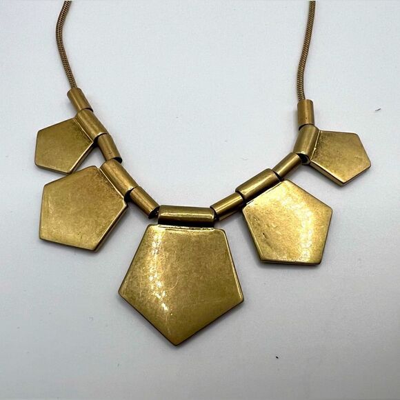 *3/$20* Madewell black, gold tone and rhinestone long necklace - Picture 4 of 4